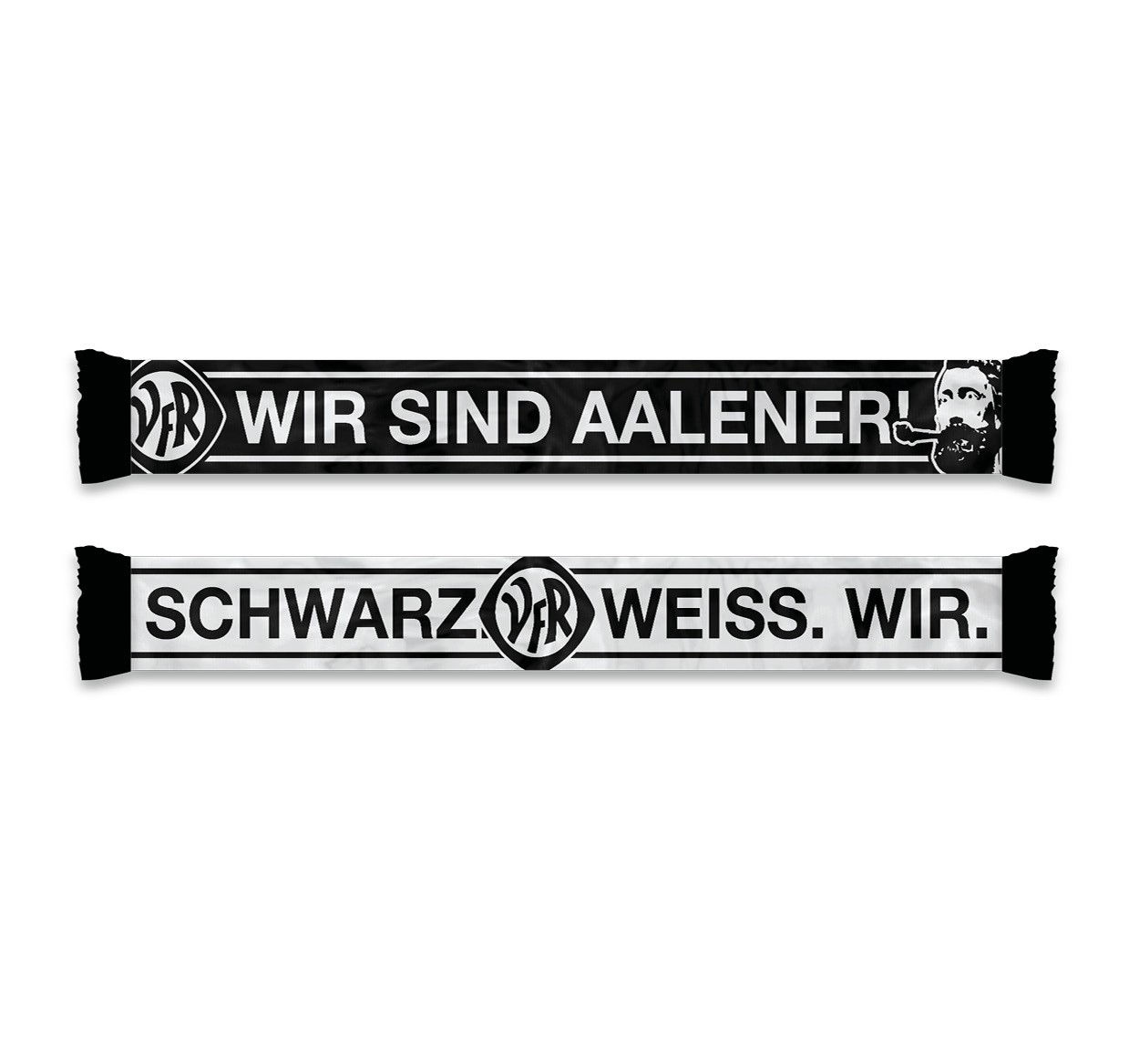 Schal "Wir sind Aalener / Schwarz.Weiss.Wir"